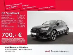 Mythosschwarz metallic Gebraucht 2022 Audi Q3 Sportback Ambiente SUV | 44.569 € (Etwas zu teuer)