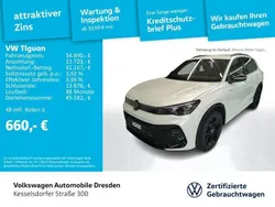 Oryxweiß perlmutteffekt Gebraucht 2024 VW Tiguan R-line SUV | 54.890 € (Fairer Preis)