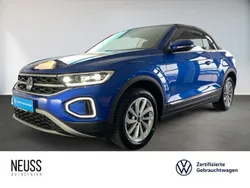 Ravennablau metallic (metallic) Gebraucht 2024 VW T-Roc Cabriolet Style Cabrio | 32.650 € (Guter Preis)