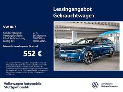 Aquamarinblau metallic/schwarz Gebraucht 2025 VW ID.7 Limousine | 52.430 € (Fairer Preis)