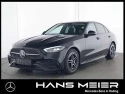 Lack obsidianschwarz Gebraucht 2024 Mercedes C220 AMG Limousine | 41.770 € (Etwas zu teuer)
