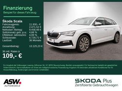 Moonweiss metallic Gebraucht 2021 Skoda Scala Clever Kleinwagen | 11.930 € (Superpreis)