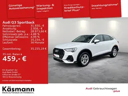 Ibisweiß (metallic) Gebraucht 2022 Audi Q3 Sportback Sport SUV | 31.930 € (Guter Preis)