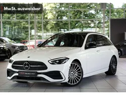 Weiß Gebraucht 2022 Mercedes C300 AMG line Kombi | 44.800 € (Teuer)