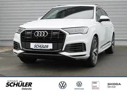 Weiß gletscherweiß metallic metallic Gebraucht 2020 Audi Q7 S-Line SUV | 57.500 € (Etwas zu teuer)