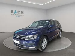 Atlantic blue metallic Gebraucht 2016 VW Tiguan Highline SUV | 19.900 € (Superpreis)