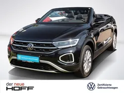 Deep black perleffekt schwarz Gebraucht 2024 VW T-Roc Cabriolet Style Cabrio | 24.975 € (Superpreis)