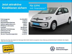 Weiss / pure white Gebraucht 2022 VW up! Kleinwagen | 11.224 € (Fairer Preis)