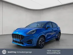 Blau desert island blue metallic metallic Gebraucht 2024 Ford Puma ST-Line SUV | 22.790 € (Superpreis)