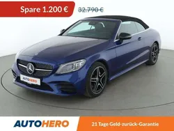 Blau Gebraucht 2020 Mercedes C220 AMG line Cabrio | 31.590 € (Guter Preis)