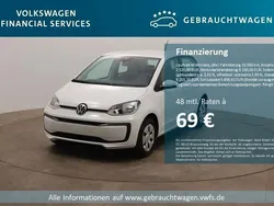 Weiß Gebraucht 2021 VW up! move up! Kleinwagen | 10.620 € (Guter Preis)