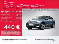 Blau Gebraucht 2025 Audi Q4 Sportback e-tron S-Line SUV | 47.819 €