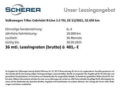 Rauchgrau metallic schwarz (metallic) Gebraucht 2021 VW T-Roc R-line SUV | 24.900 € (Fairer Preis)