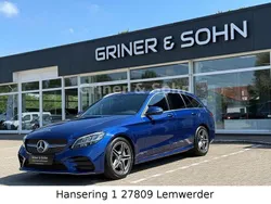 Blau Gebraucht 2020 Mercedes C220 AMG Limousine | 28.950 € (Fairer Preis)