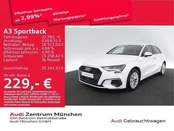 Ibisweiß Gebraucht 2022 Audi A3 Sportback e-tron Design Limousine | 22.983 € (Fairer Preis)