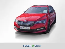 Velvetrot premium metallic met. Gebraucht 2021 Skoda Superb SportLine Kombi | 24.640 € (Guter Preis)