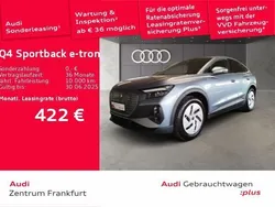 Geysirblau metallic/geysirblau metallic Gebraucht 2024 Audi Q4 Sportback e-tron Ambiente SUV | 42.848 € (Fairer Preis)
