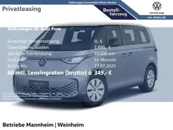 Silber (monosilber metallic) Neu 2025 VW ID. Buzz Pure Van | 51.596 € (Fairer Preis)