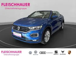 Blau Gebraucht 2021 VW T-Roc Cabriolet R-line Cabrio | 25.550 € (Fairer Preis)