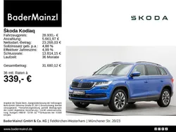Raceblau metallic Gebraucht 2021 Skoda Kodiaq Clever SUV | 28.930 € (Fairer Preis)