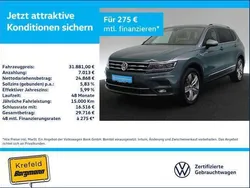 Petroleum blue metallic (metallic) Gebraucht 2021 VW Tiguan Allspace Highline SUV | 31.881 € (Fairer Preis)