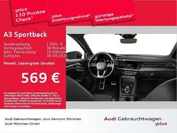 Ascariblau metallic Neu 2025 Audi A3 Sportback e-tron S-Line Limousine | 48.439 € (Fairer Preis)