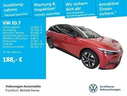 Kings red metallic/schwarz Gebraucht 2024 VW ID.7 GTX Limousine | 53.980 €