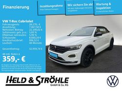 Pure white Gebraucht 2022 VW T-Roc Cabriolet R-line Cabrio | 28.270 € (Fairer Preis)