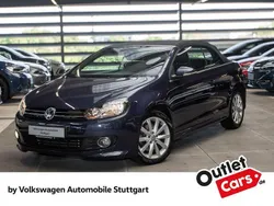 Heidelbeerblau metallic/schwar Gebraucht 2016 VW Golf Cabriolet Cabrio | 17.930 € (Etwas zu teuer)