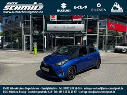 Blau met. Gebraucht 2018 Toyota Yaris Hybrid Style Limousine | 14.990 € (Fairer Preis)