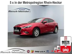 Rot Gebraucht 2018 Mazda 3 Exclusive-Line Limousine | 16.989 € (Fairer Preis)