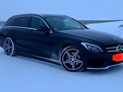 Schwarz Gebraucht 2016 Mercedes C220 AMG line Kombi | 16.400 € (Fairer Preis)