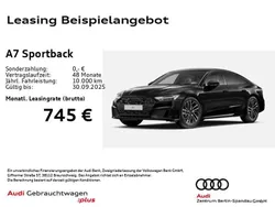 Mythosschwarz metallic Gebraucht 2024 Audi A7 S-Line Kleinwagen | 67.888 € (Superpreis)
