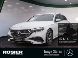 Weiss / polarweiß Gebraucht 2024 Mercedes E300 Advanced Plus Kombi | 53.540 € (Fairer Preis)