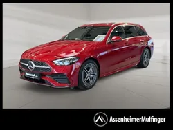 Rot Gebraucht 2024 Mercedes C180 AMG Limousine | 38.417 € (Fairer Preis)