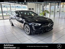 Lack obsidianschwarz Gebraucht 2024 Mercedes C200 AMG line Limousine | 41.900 € (Etwas zu teuer)