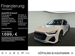 Gletscherweiß metallic Gebraucht 2024 Audi RS6 Comfort Kombi | 125.990 € (Teuer)