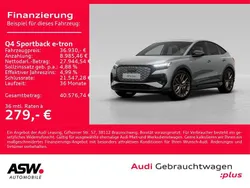 Taifungrau metallic Gebraucht 2022 Audi Q4 Sportback e-tron S-Line SUV | 36.930 € (Guter Preis)