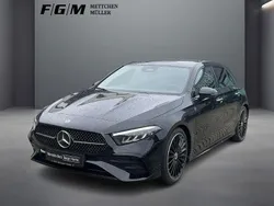 Kosmosschwarz metallic Gebraucht 2024 Mercedes A220 AMG line Limousine | 35.590 € (Guter Preis)