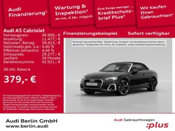 Mythosschwarz metallic/verdeck Gebraucht 2024 Audi A5 Cabriolet S-Line Cabrio | 49.900 € (Etwas zu teuer)