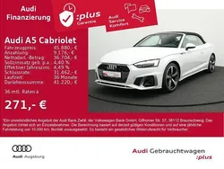Weiß Gebraucht 2024 Audi A5 Cabriolet S-Line Cabrio | 45.880 € (Fairer Preis)