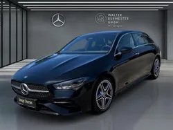 Unilack nachtschwarz Gebraucht 2024 Mercedes CLA200 Shooting Brake AMG Kombi | 33.890 € (Etwas zu teuer)