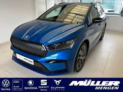 Raceblau metallic met. Gebraucht 2021 Skoda Enyaq iV SportLine SUV | 27.790 € (Fairer Preis)