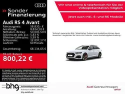 Gletscherweiß metallic Gebraucht 2021 Audi RS4 Ambiente Kombi | 58.830 € (Etwas zu teuer)