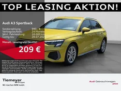 Gelb Gebraucht 2024 Audi A3 Sportback S-Line Limousine | 33.670 € (Guter Preis)