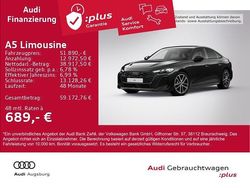 Mythosschwarz metallic Gebraucht 2025 Audi A5 Ambiente Limousine | 51.890 € (Fairer Preis)