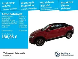 Kings red metallic/schwarz Gebraucht 2024 VW T-Roc Cabriolet Cabrio | 25.980 € (Guter Preis)