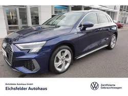 Blau Gebraucht 2021 Audi A3 Sportback S-Line Limousine | 28.990 € (Fairer Preis)