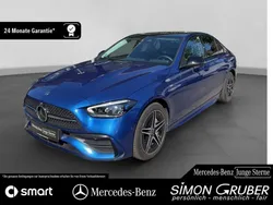 Lack spektralblau Gebraucht 2024 Mercedes C300e AMG Limousine | 48.900 € (Superpreis)