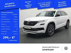 Schwarz / moonweiss perl. (metallic) Gebraucht 2020 Skoda Kodiaq RS SUV | 33.280 € (Guter Preis)